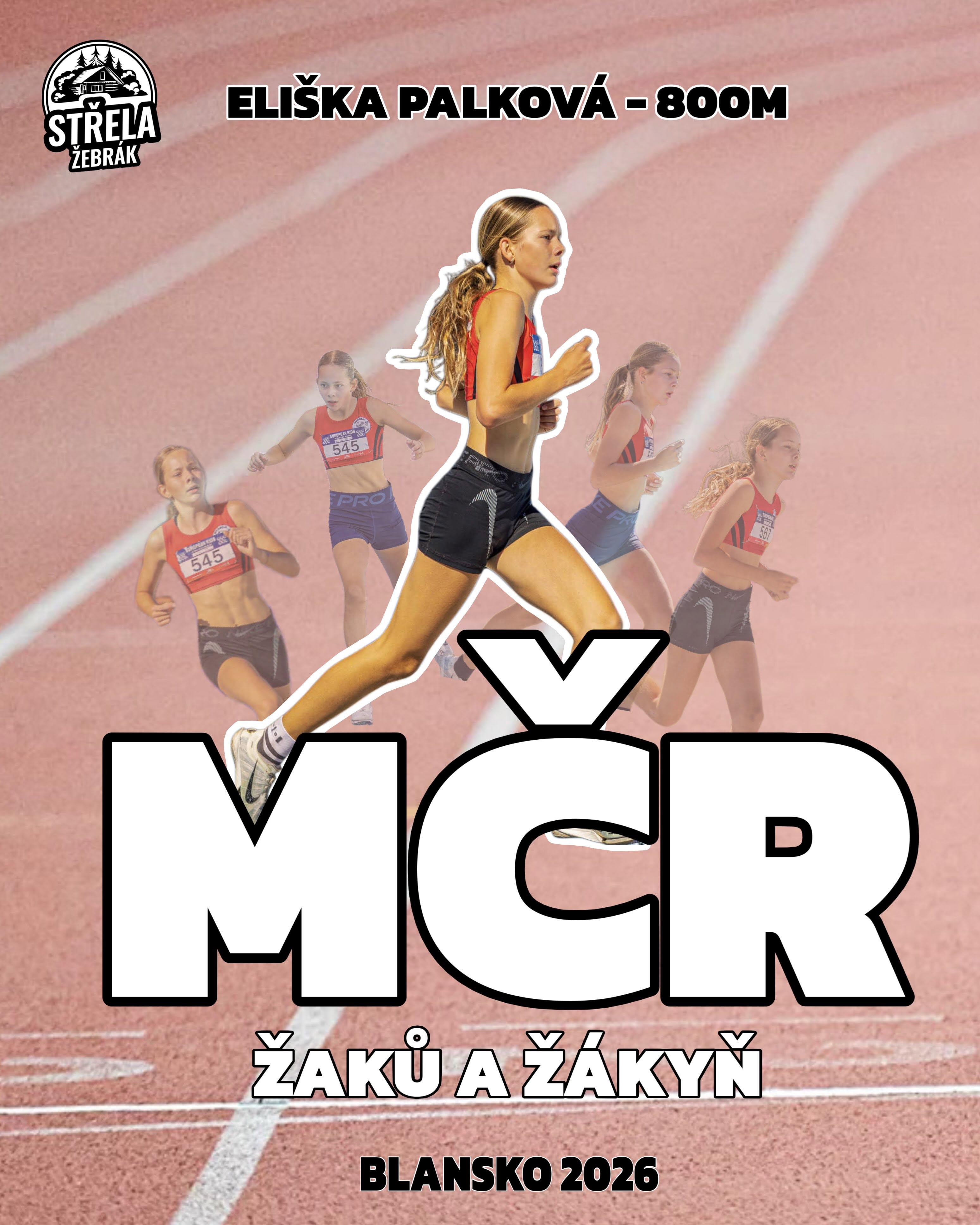 Eliška Palková nominovaná na běh na 800 m