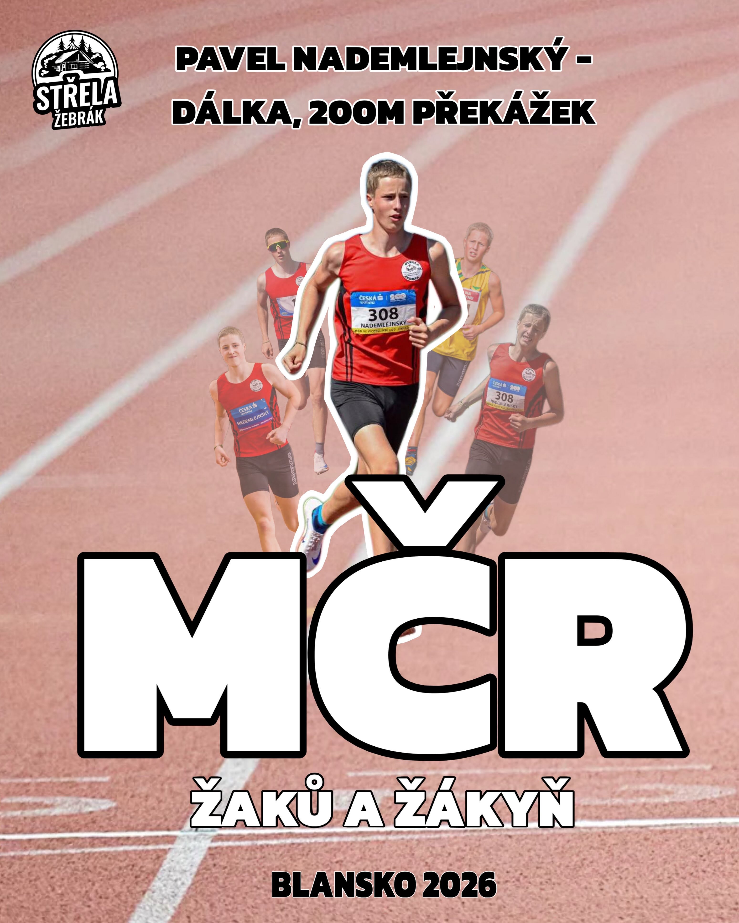 Pavel Nademlejnský nominovaný na skok do dálky a 200 m překážek