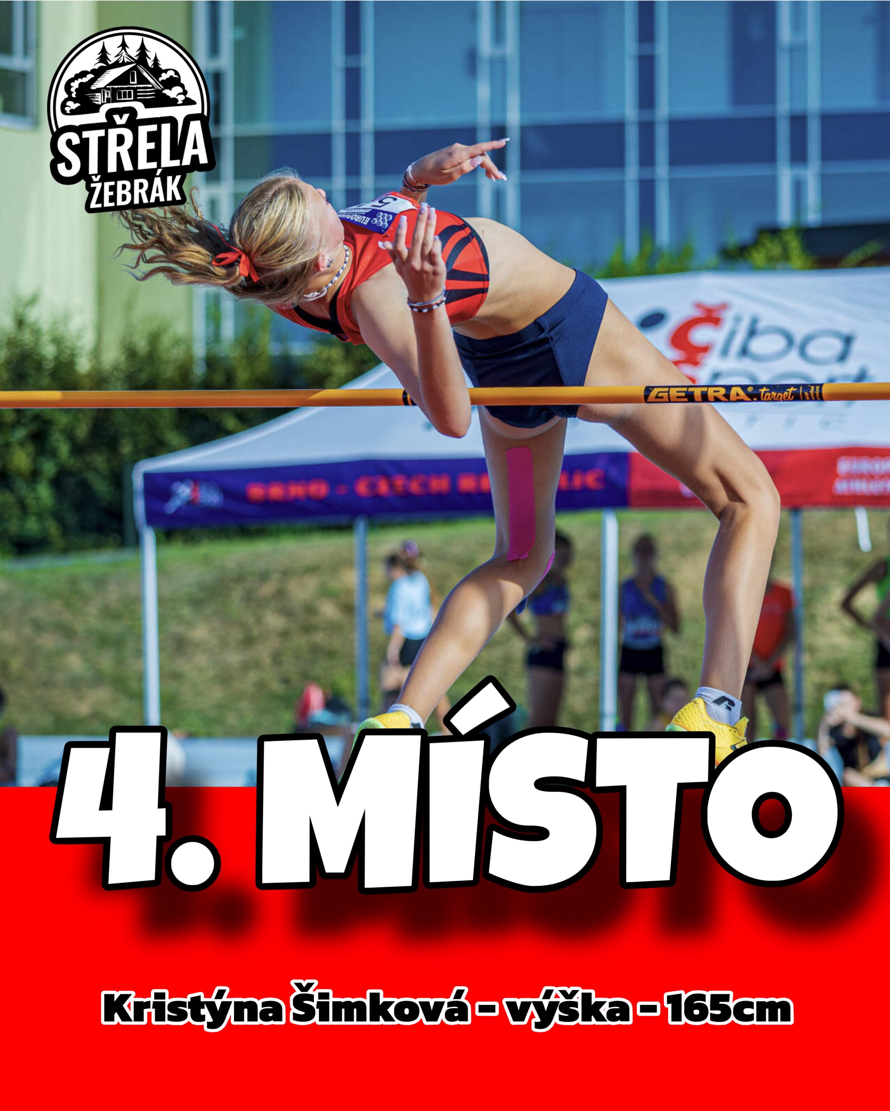 Kristýna Šimková ve skoku vysokém